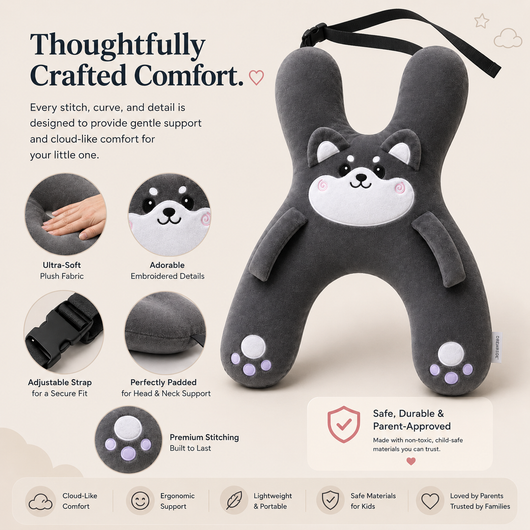DreamRide™ Kids Car Pillow